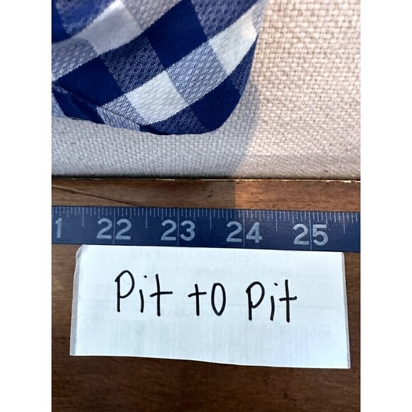 Tommy Hilfiger Mens Regular Fit Button Up Long Sleeve Plaid Shirt Size 16 Blue - Picture 8 of 16